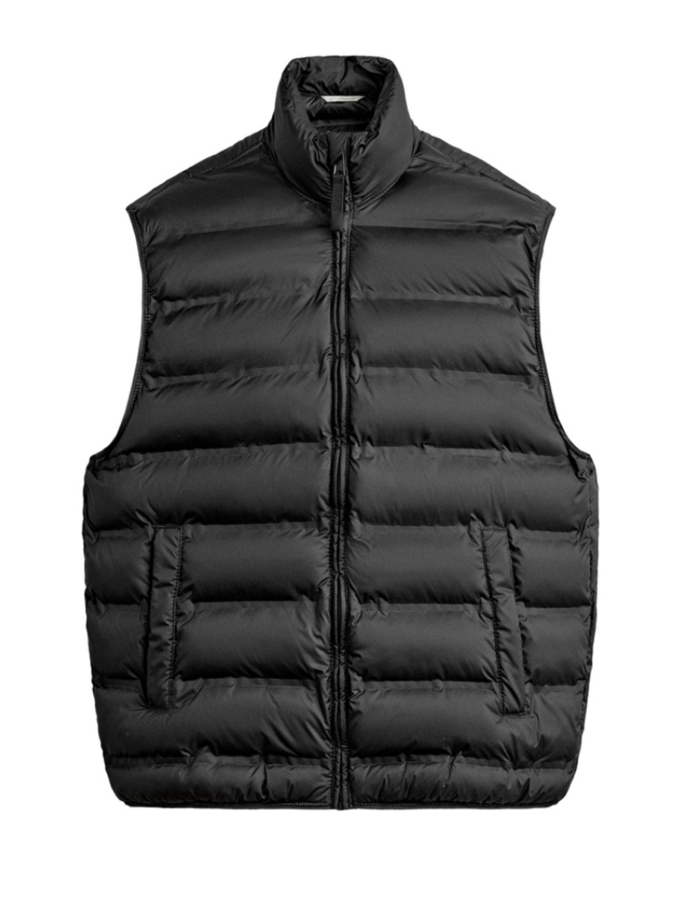 Rare New Lightweight Water Repellent Puffer Vest Men’s Large Zara Black